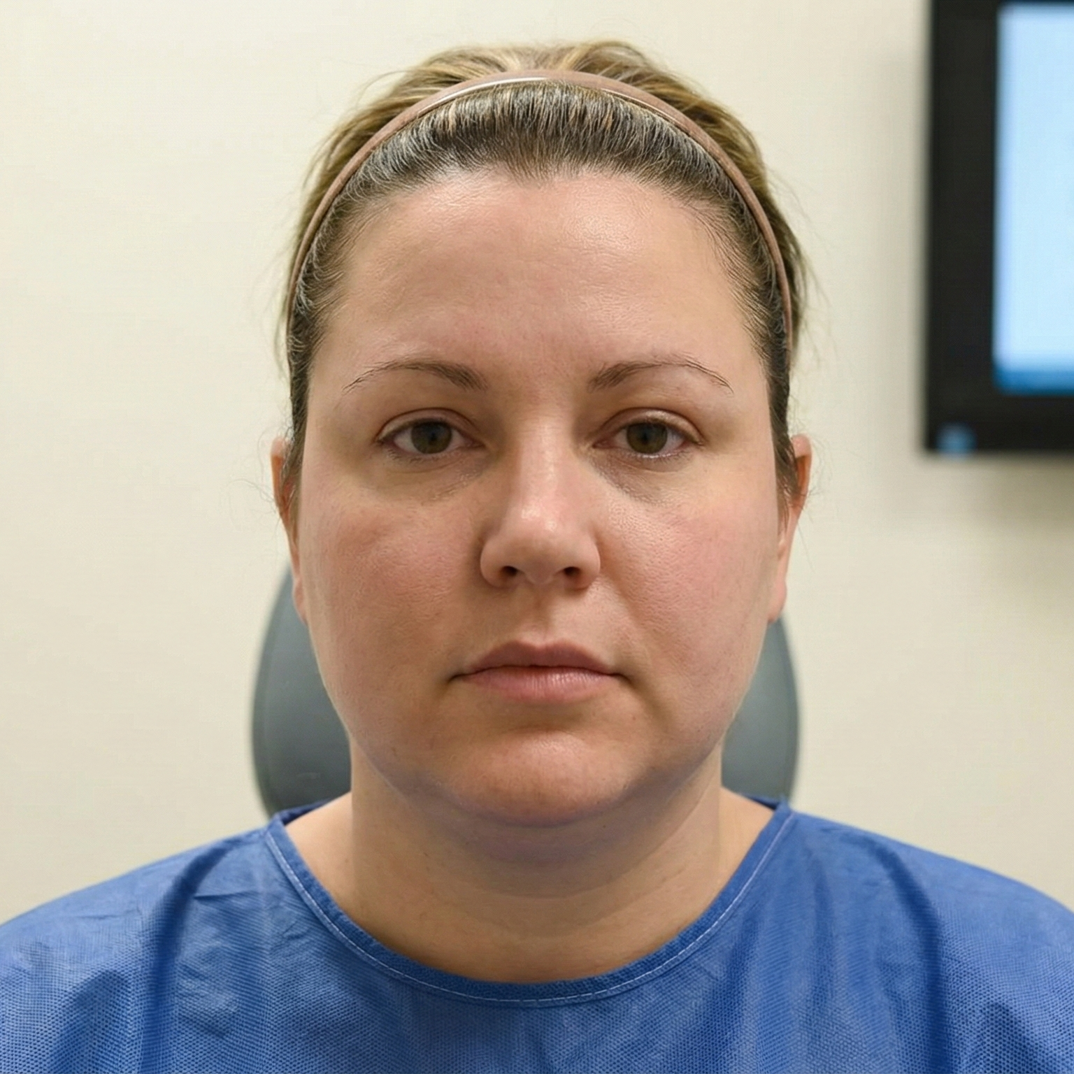 Before Face Fat Removal